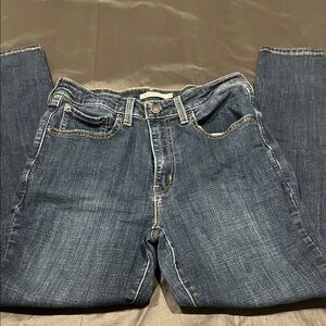 Levi's High Rise Blue Jeans with Classic Indigo Wash